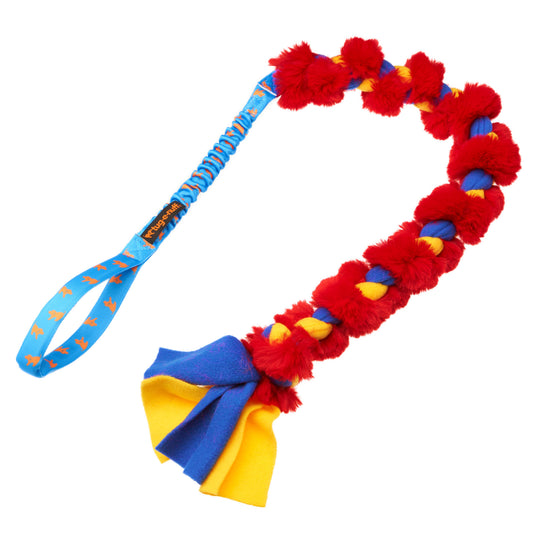 The Big Twizzler | Jouet de remorquage robuste pour chien | Bungee | Tug-E-Nuff