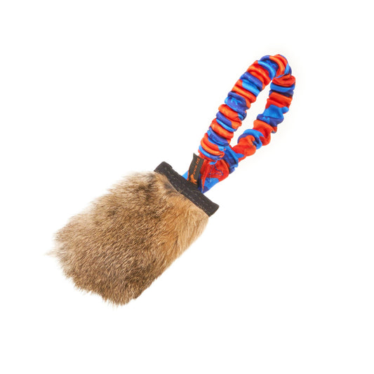 Bungee à sifflet avec poche en peau de lapin