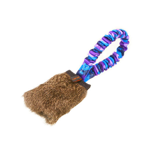 Bungee à sifflet avec poche en peau de lapin