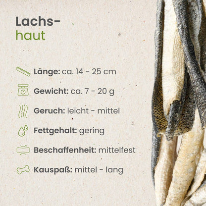 Peau de saumon séchée pour chiens