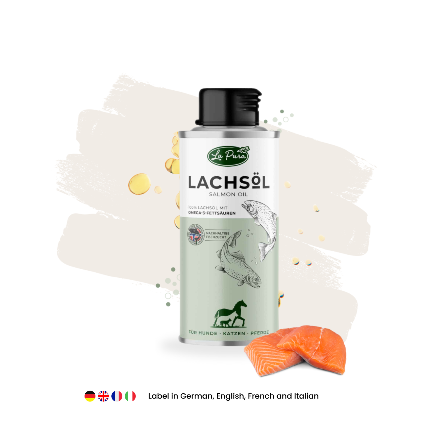 Huile de saumon LaPura 250 ml