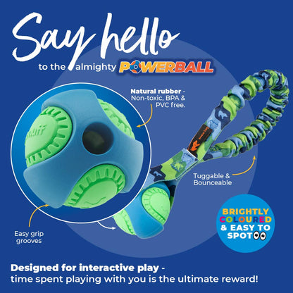 Remorqueur à l'élastique PowerBall de poche | Fetch Dog Toys | Tug-E-Nuff